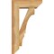 Ekena Millwork Balboa Slat Rough Sawn Bracket w/ Offset Brace, Western Red Cedar, 6"W x 16"D x 28"H BKT0604X16X28BOA06RWR - alternate 2